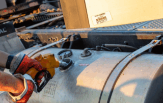 filling up jacobus fuel tank